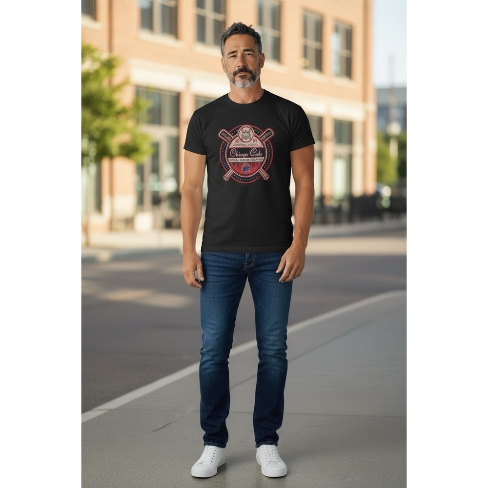 Chicago Cubs 2003 NL Central Champions T-Shirt Mens Black MLB Baseball Tee L